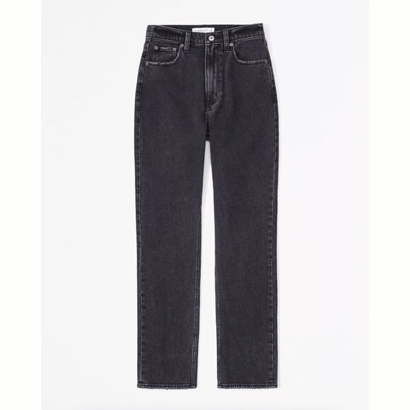 Abercrombie And Fitch - Curve Love Ultra High Rise Ankle Straight Jean - 2 Short - Picture 7 of 14